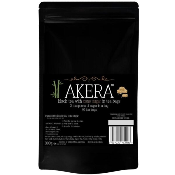 black tea with cane sugar 30