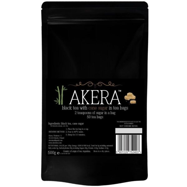 black tea with cane sugar 50