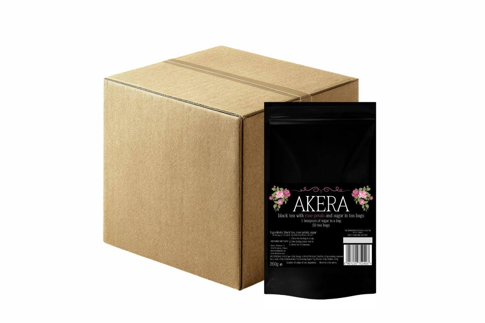 BLACK TEA WITH ROSE PETALS AND SUGAR